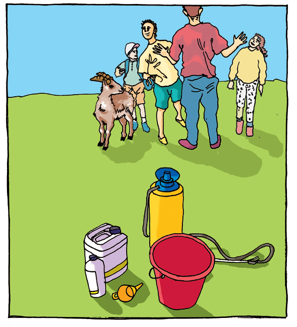 Before mixing: keep others away