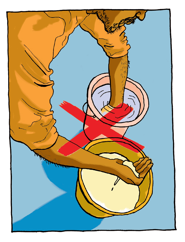 Measure without contact or drink bottles