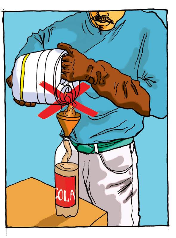 Measure without contact or drink bottles