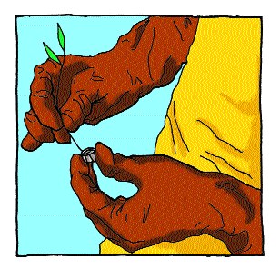 Opening a container while wearing protective gloves