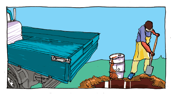 Additional burial reference illustration; see warning above