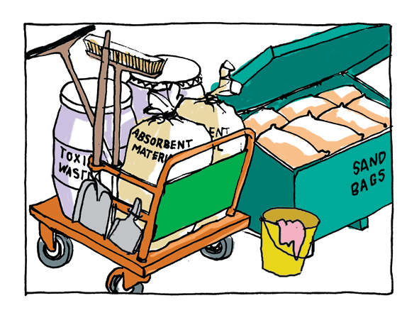 Spill response supplies
