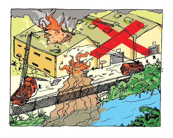 Contain contamination in emergencies